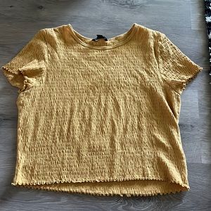 Size XL Yellow American Eagle Lettuce Baby Tee